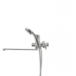 Смеситель для ванны Haiba Magic 006 с черной ручкой (HB0674)