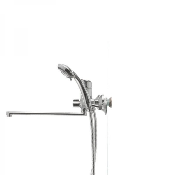 Смеситель для ванны Haiba Magic 006 с черной ручкой (HB0674)