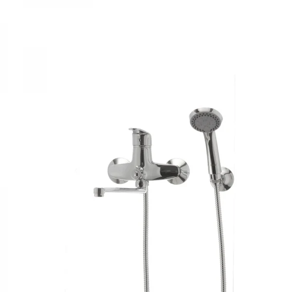 Смеситель для ванны Haiba Magic 006 с черной ручкой (HB0674)