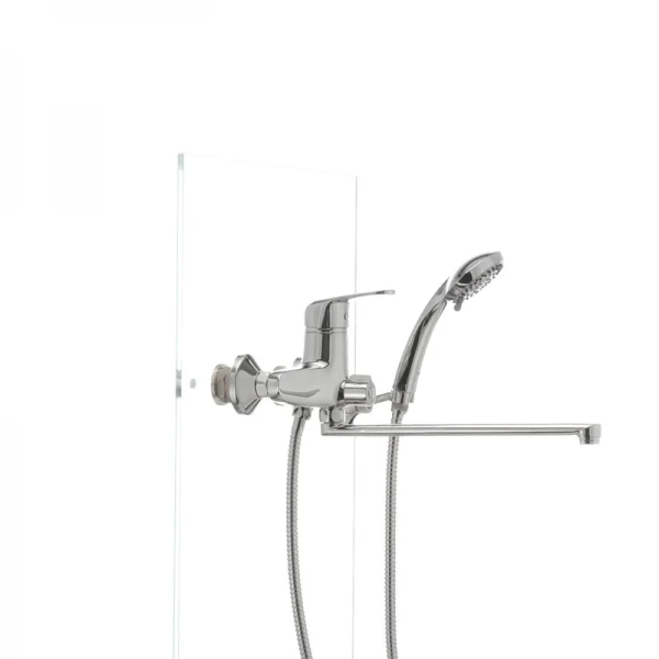 Смеситель для ванны Haiba Magic 006 с черной ручкой (HB0674)