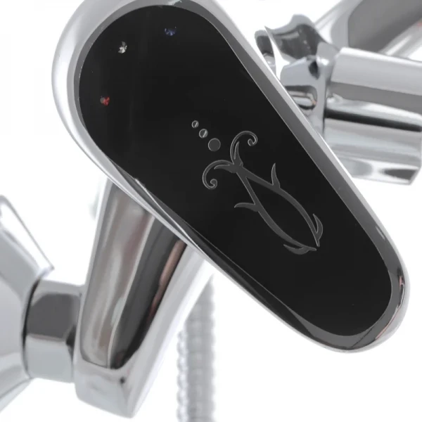 Смеситель для ванны Haiba Magic 006 с черной ручкой (HB0674)