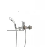 Смеситель для ванны Haiba Magic 006 с черной ручкой (HB0674)