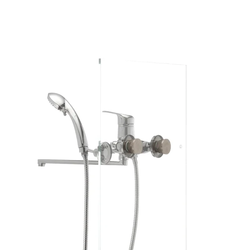 Смеситель для ванны Haiba Magic 006 с черной ручкой (HB0674)