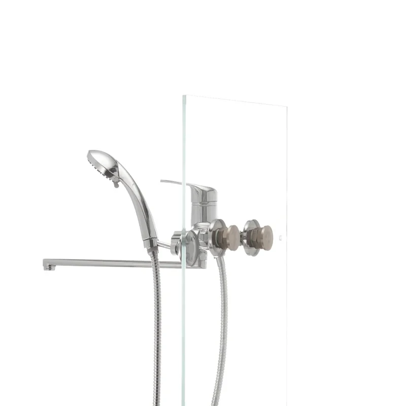 Смеситель для ванны Haiba Magic 006 с черной ручкой (HB0674)