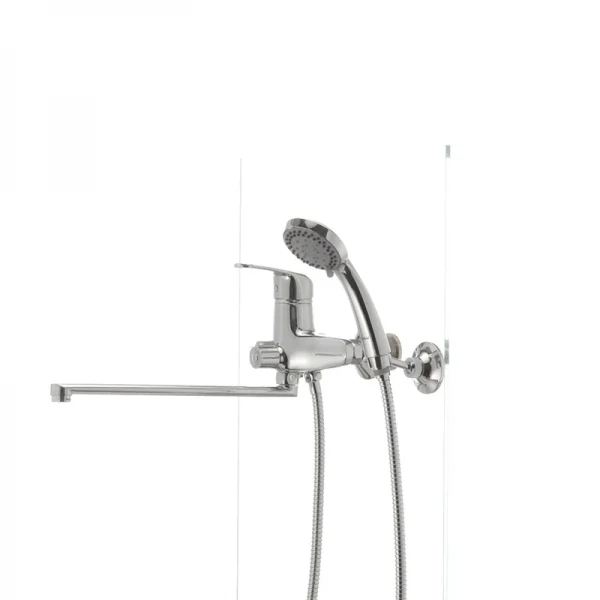 Смеситель для ванны Haiba Magic 006 с черной ручкой (HB0674)