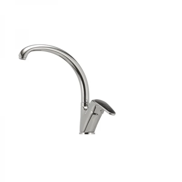 Смеситель для кухни Haiba Magic 011 с черной ручкой (HB0676)