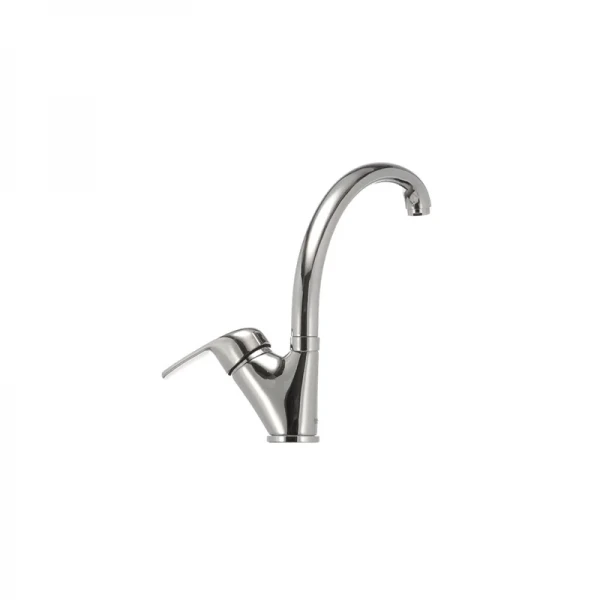 Смеситель для кухни Haiba Magic 011 с черной ручкой (HB0676)