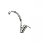 Смеситель для кухни Haiba Magic 011 с черной ручкой (HB0676)