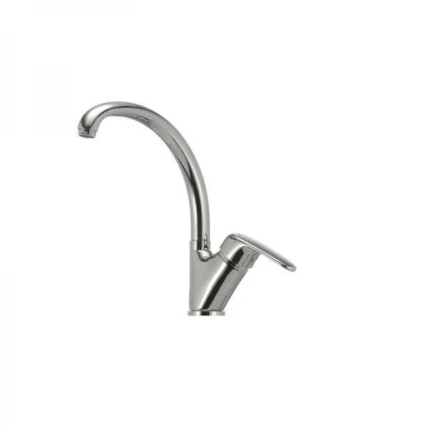 Смеситель для кухни Haiba Magic 011 с черной ручкой (HB0676)