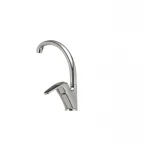 Смеситель для кухни Haiba Magic 011 с черной ручкой (HB0676)