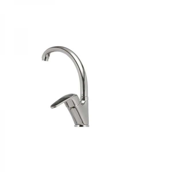 Смеситель для кухни Haiba Magic 011 с черной ручкой (HB0676)