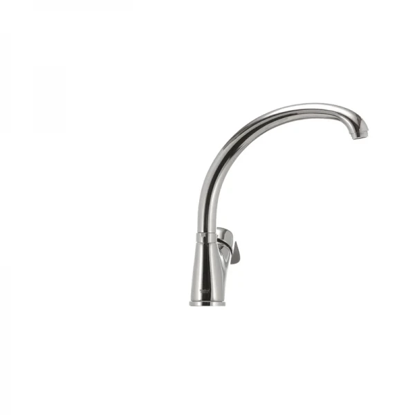 Смеситель для кухни Haiba Magic 011 с черной ручкой (HB0676)