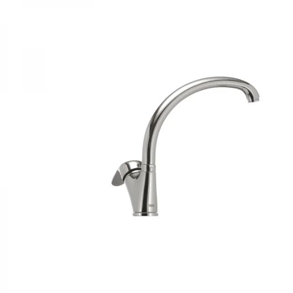 Смеситель для кухни Haiba Magic 011 с черной ручкой (HB0676)