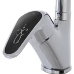 Смеситель для кухни Haiba Magic 011 с черной ручкой (HB0676)