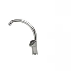 Смеситель для кухни Haiba Magic 011 с черной ручкой (HB0676)