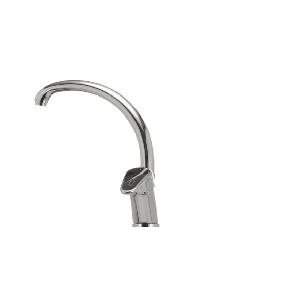 Смеситель для кухни Haiba Magic 011 с черной ручкой (HB0676)