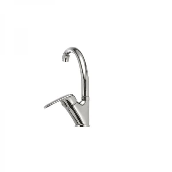 Смеситель для кухни Haiba Magic 011 с черной ручкой (HB0676)