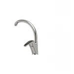 Смеситель для кухни Haiba Magic 011 с черной ручкой (HB0676)