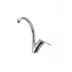 Смеситель для кухни Haiba Magic 011 с черной ручкой (HB0676)