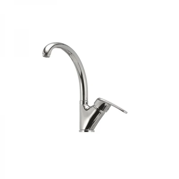 Смеситель для кухни Haiba Magic 011 с черной ручкой (HB0676)