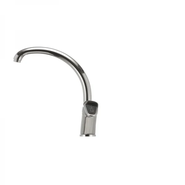 Смеситель для кухни Haiba Magic 011 с черной ручкой (HB0676)