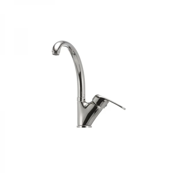 Смеситель для кухни Haiba Magic 011 с черной ручкой (HB0676)