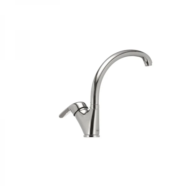 Смеситель для кухни Haiba Magic 011 с черной ручкой (HB0676)