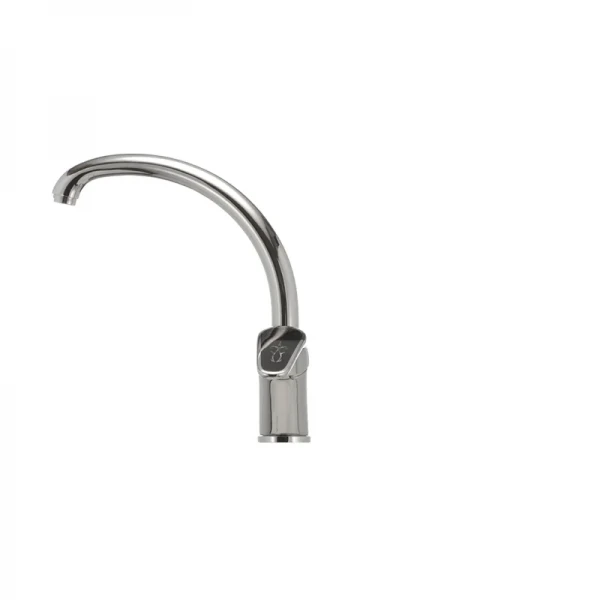 Смеситель для кухни Haiba Magic 011 с черной ручкой (HB0676)