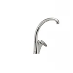 Смеситель для кухни Haiba Magic 011 с черной ручкой (HB0676)