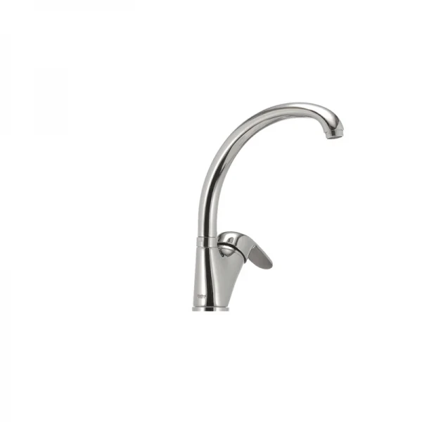 Смеситель для кухни Haiba Magic 011 с черной ручкой (HB0676)