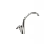 Смеситель для кухни Haiba Magic 011 с черной ручкой (HB0676)