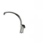 Смеситель для кухни Haiba Magic 011 с черной ручкой (HB0676)