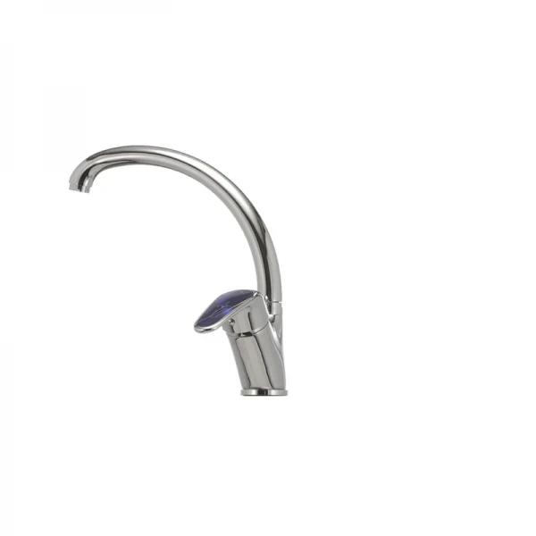 Смеситель для кухни Haiba Magic 011 с синей ручкой (HB0677)