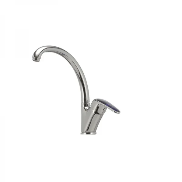 Смеситель для кухни Haiba Magic 011 с синей ручкой (HB0677)