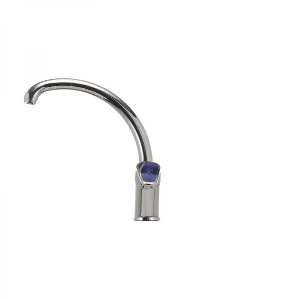 Смеситель для кухни Haiba Magic 011 с синей ручкой (HB0677)