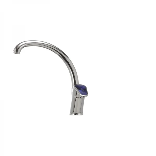 Смеситель для кухни Haiba Magic 011 с синей ручкой (HB0677)