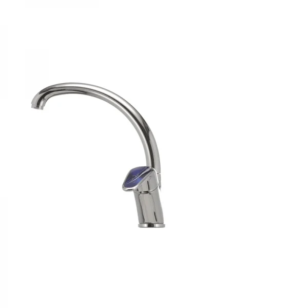 Смеситель для кухни Haiba Magic 011 с синей ручкой (HB0677)