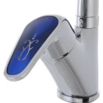 Смеситель для кухни Haiba Magic 011 с синей ручкой (HB0677)