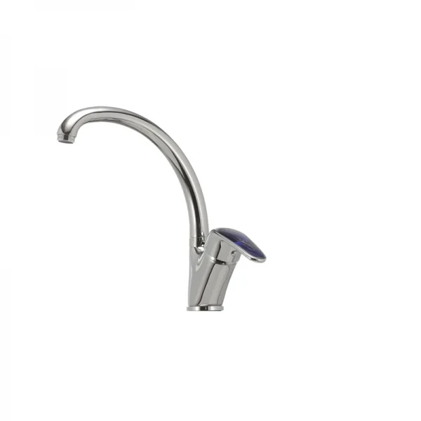 Смеситель для кухни Haiba Magic 011 с синей ручкой (HB0677)