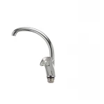 Смеситель для кухни Haiba Magic 777 с серой ручкой (HB0678)