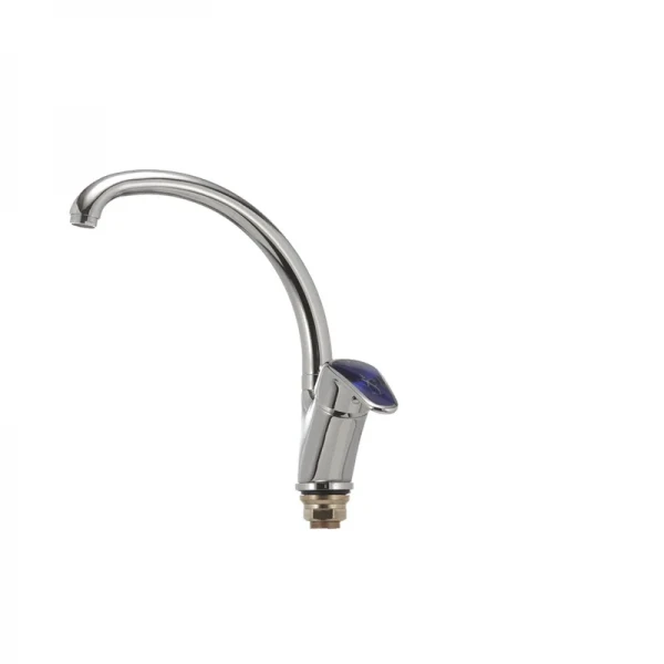 Смеситель для кухни Haiba Magic 777 с синей ручкой (HB0679)