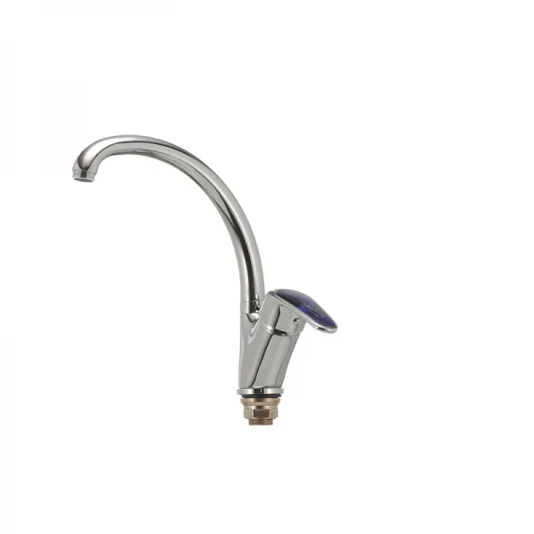 Смеситель для кухни Haiba Magic 777 с синей ручкой (HB0679)