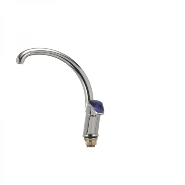 Смеситель для кухни Haiba Magic 777 с синей ручкой (HB0679)