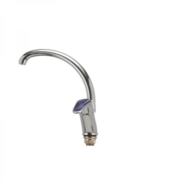 Смеситель для кухни Haiba Magic 777 с синей ручкой (HB0679)