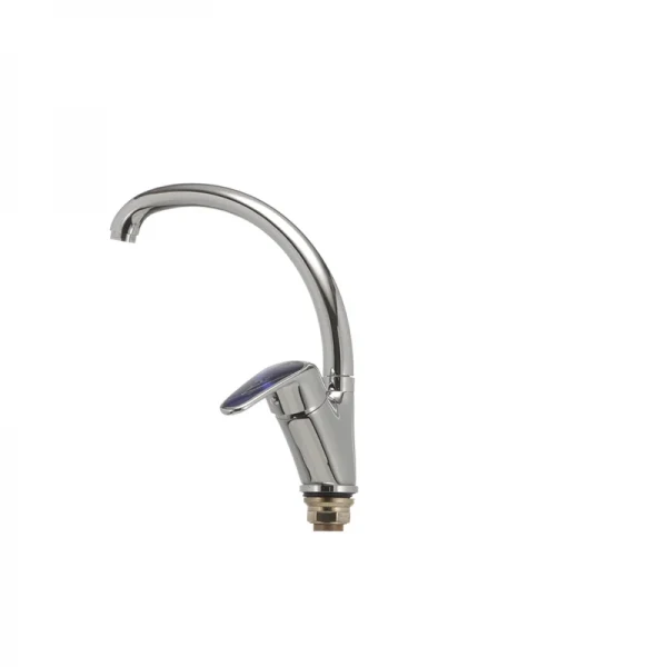 Смеситель для кухни Haiba Magic 777 с синей ручкой (HB0679)