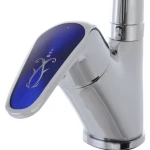Смеситель для кухни Haiba Magic 777 с синей ручкой (HB0679)