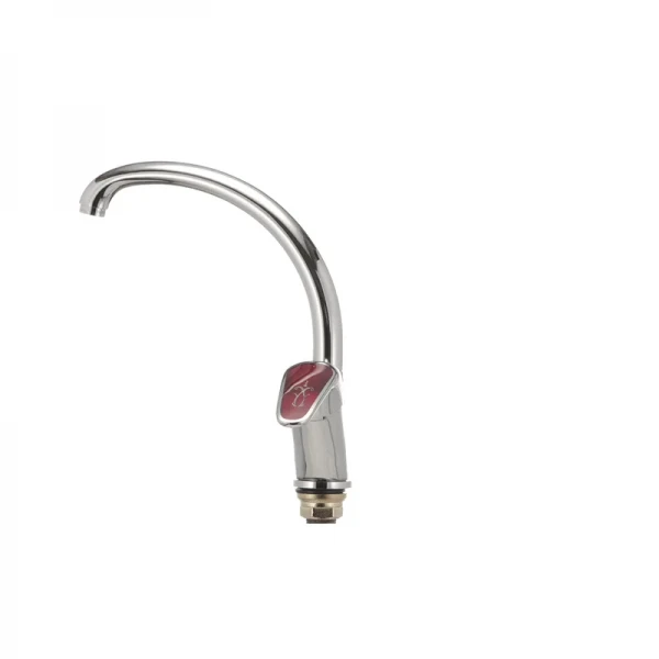 Смеситель для кухни Haiba Magic 777 с красной ручкой (HB0680)