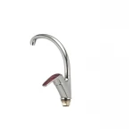 Смеситель для кухни Haiba Magic 777 с красной ручкой (HB0680)