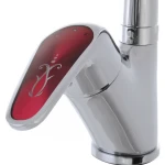 Смеситель для кухни Haiba Magic 777 с красной ручкой (HB0680)