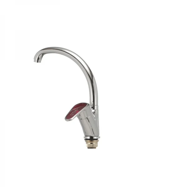 Смеситель для кухни Haiba Magic 777 с красной ручкой (HB0680)